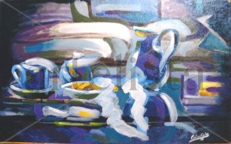 Bodegón azul II