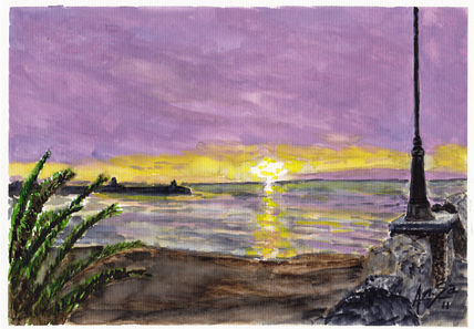 Puesta de sol en...