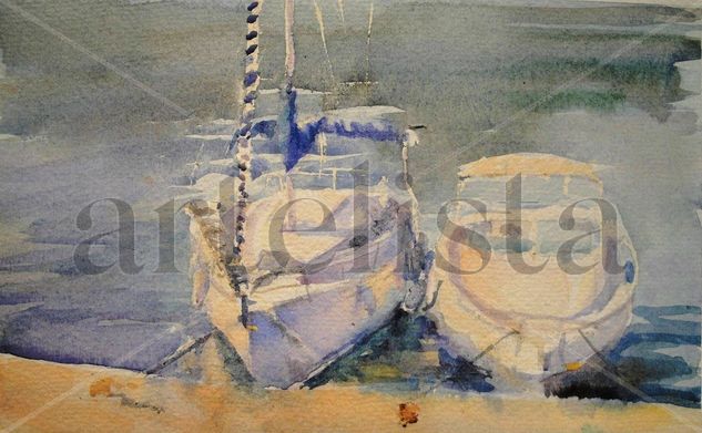 Veleros Watercolour Paper Marine Painting