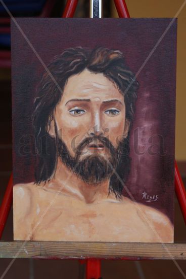 CRISTO RESUCITADO...MALAGA... Oil Canvas Portrait