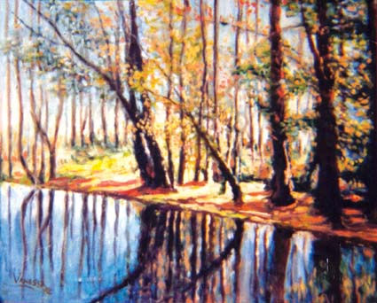 reflejos de una nostalgia vívida Oil Canvas Landscaping