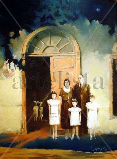 RETRATO DE FAMILIA 1 Oil Canvas Portrait