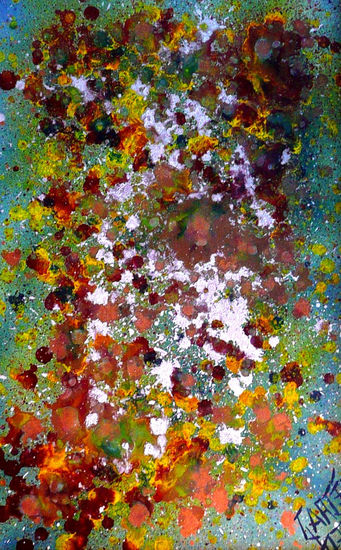 Bouquette de Otoño Mixed media Card Floral Painting