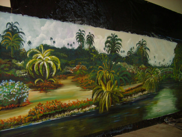 JARDIN TROPICAL Acrylic Canvas Landscaping