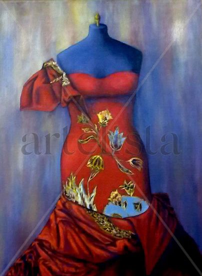 Vestido de fiesta Oil Canvas Landscaping