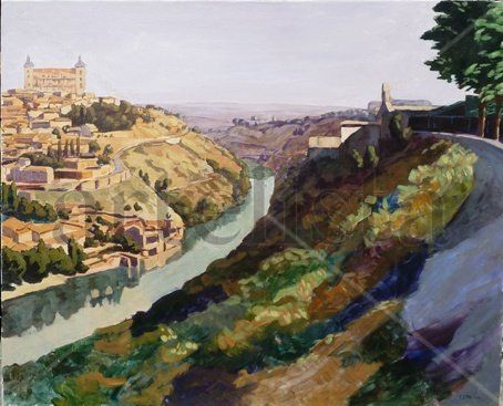 Vista de Toledo II Acrílico Lienzo Paisaje