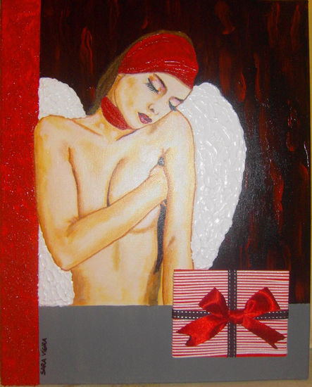 What do you want for this Christmas? Acrylic Canvas Nude Paintings