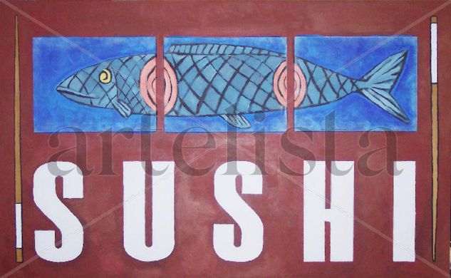 Sushi Mixed media Panel Others