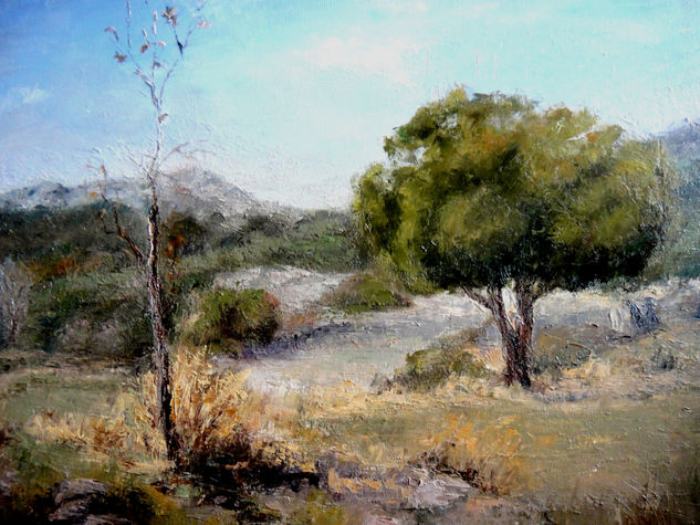 Un dia soleado de invierno Oil Canvas Landscaping