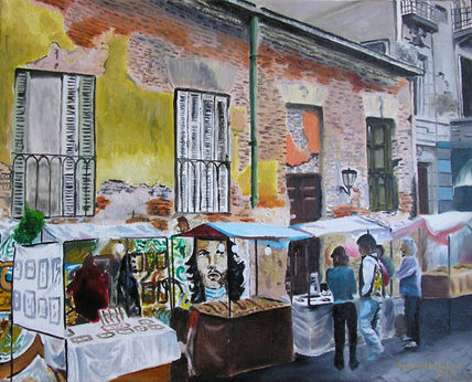 Feria callejera en...