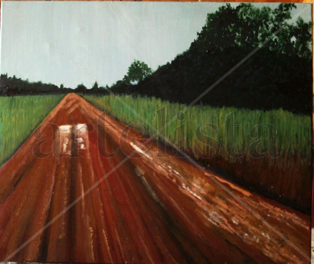 d33 carretera a Kaminzekenzeke Oil Canvas Landscaping