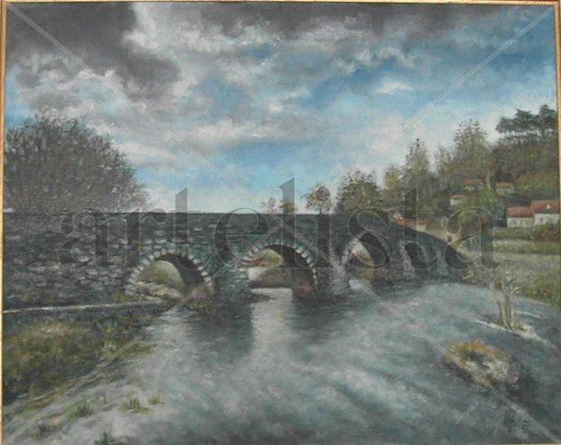 puente la reina Oil Canvas Landscaping