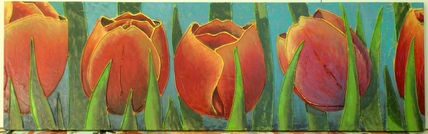 Tulipanes en azul