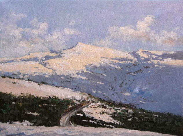 Atardecer en Sierra Nevada Oil Canvas Landscaping