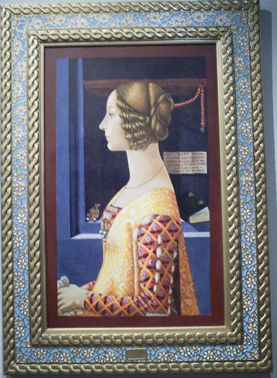 Retrato de Giovanna Tornabuoni de Domenico Ghirlandaio - Museo Thyssen Madrid Acrylic Canvas Portrait