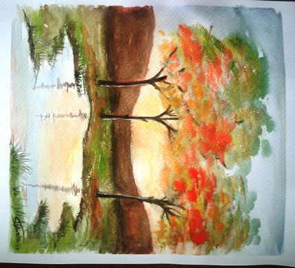 Charca en otoño