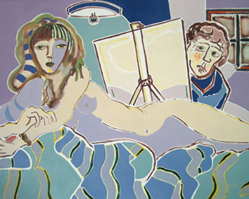 Le peintre et son modèle 8 Oil Textile Nude Paintings