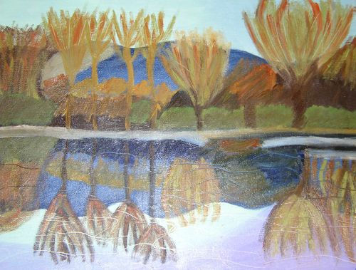 paysage d'automne Oil Canvas