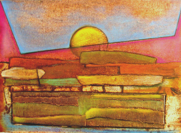 Trazos del Sol Collagraphy