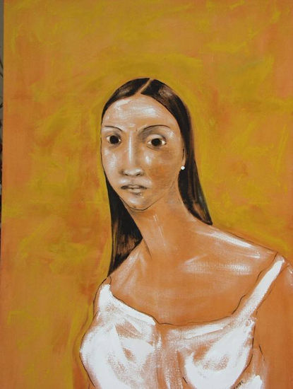 Retrato de Lucia Alvarez Acrylic Canvas Portrait