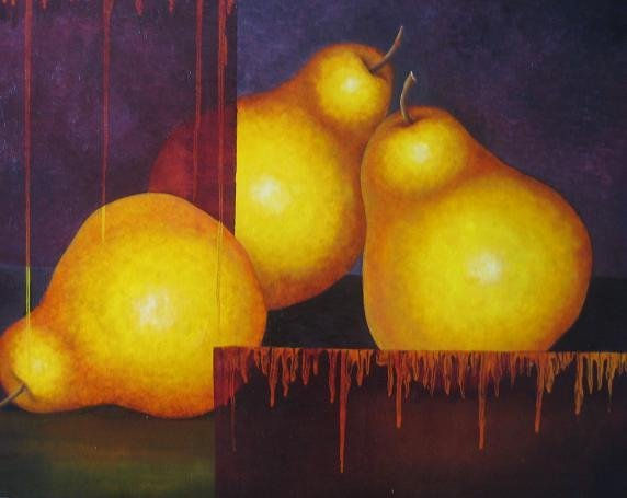 LAS TRES GORDITAS Oil Canvas Still Life Paintings