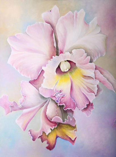 La Pureza ( Purity Oil Canvas Floral Painting