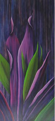 Lloviendo Morado Oil Canvas Others