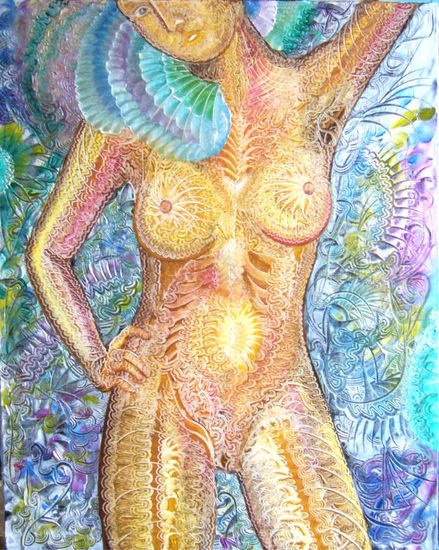 je te voie 2 Oil Canvas Figure Painting