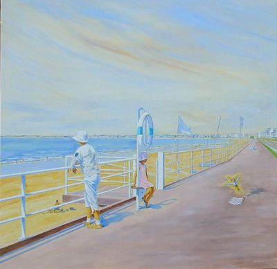 La Baule en clé de sol Oil Canvas