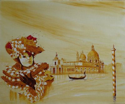 Reflets de Venise Oil Canvas