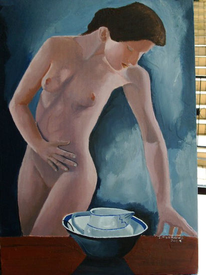 O BANHO Acrylic Canvas Nude Paintings