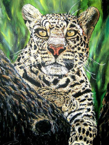 Le mirador du jaguar Oil Canvas