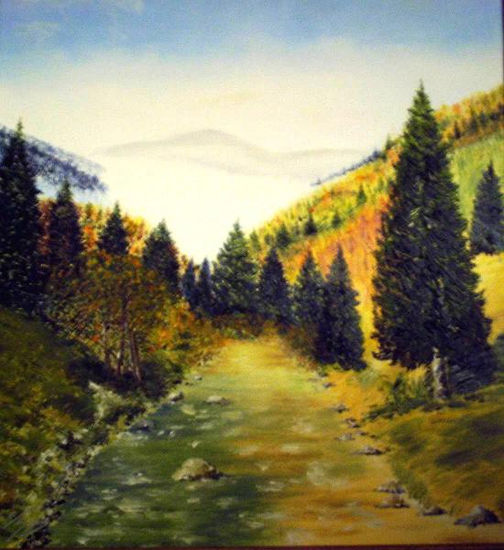 La rivière Oil Canvas