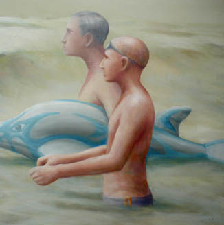 TOMA EL DELFIN Oil Canvas Marine Painting