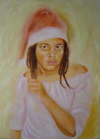 Natal da Janette Óleo Lienzo Retrato