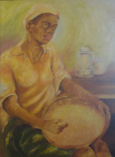 Cada dia é diferente Oil Canvas Figure Painting