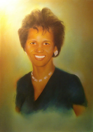 Maria Ramos Oil Canvas Portrait