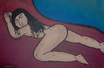 Naked woman sleeping