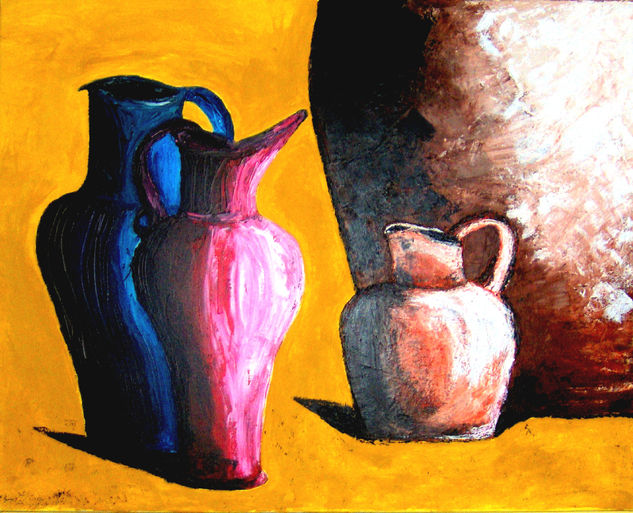 VASES 2 Acrílico Lienzo