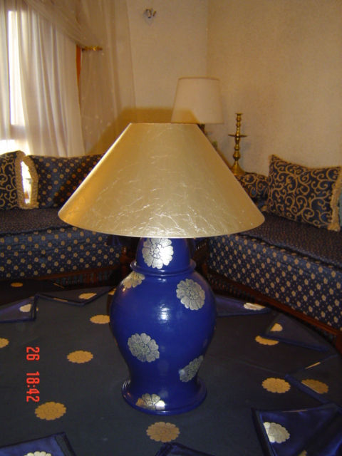 lampara azul