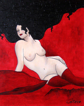 Althea Acrylic Canvas Nude Paintings