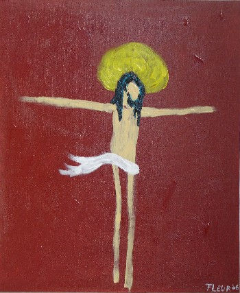 Jesu Cristo Acrylic Canvas Figure Painting