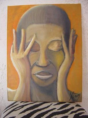 migraine africaine Oil Canvas