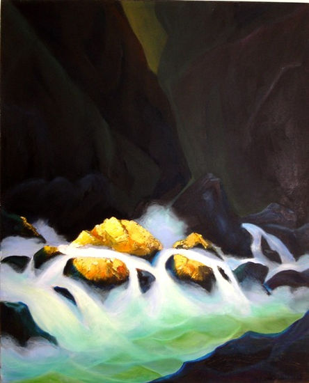 Cascada Oil Canvas Marine Painting