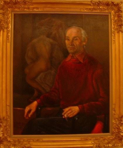 AUTOPORTRAIT DANS SON ATELIER A PARIS