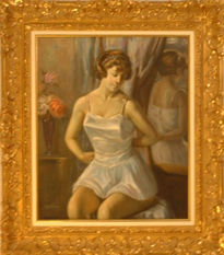 Jeune femme au miroir