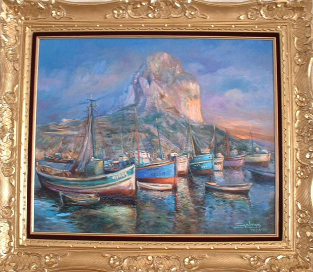 ROCHER D'IFACH ET PORT DE CALPE (Espagne) Oil