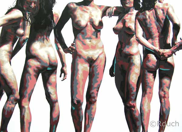 Zeitenwende Acrylic Canvas Nude Paintings