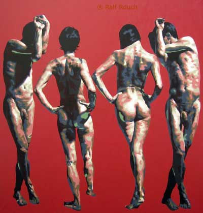 Ausweichmanöver Acrylic Canvas Nude Paintings