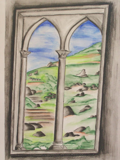 desde adentro(ventana iglesia San Antonio-Fowara) Pencil